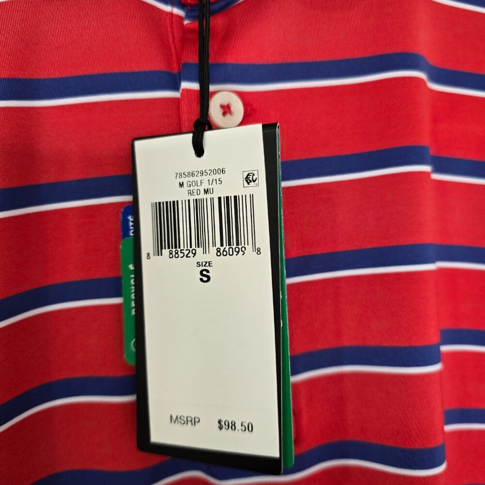 RLX Ralph Lauren Mens Lot of 3 Short Sleeve Polo Shirts Blue Red Green Small NWT - Picture 7 of 10